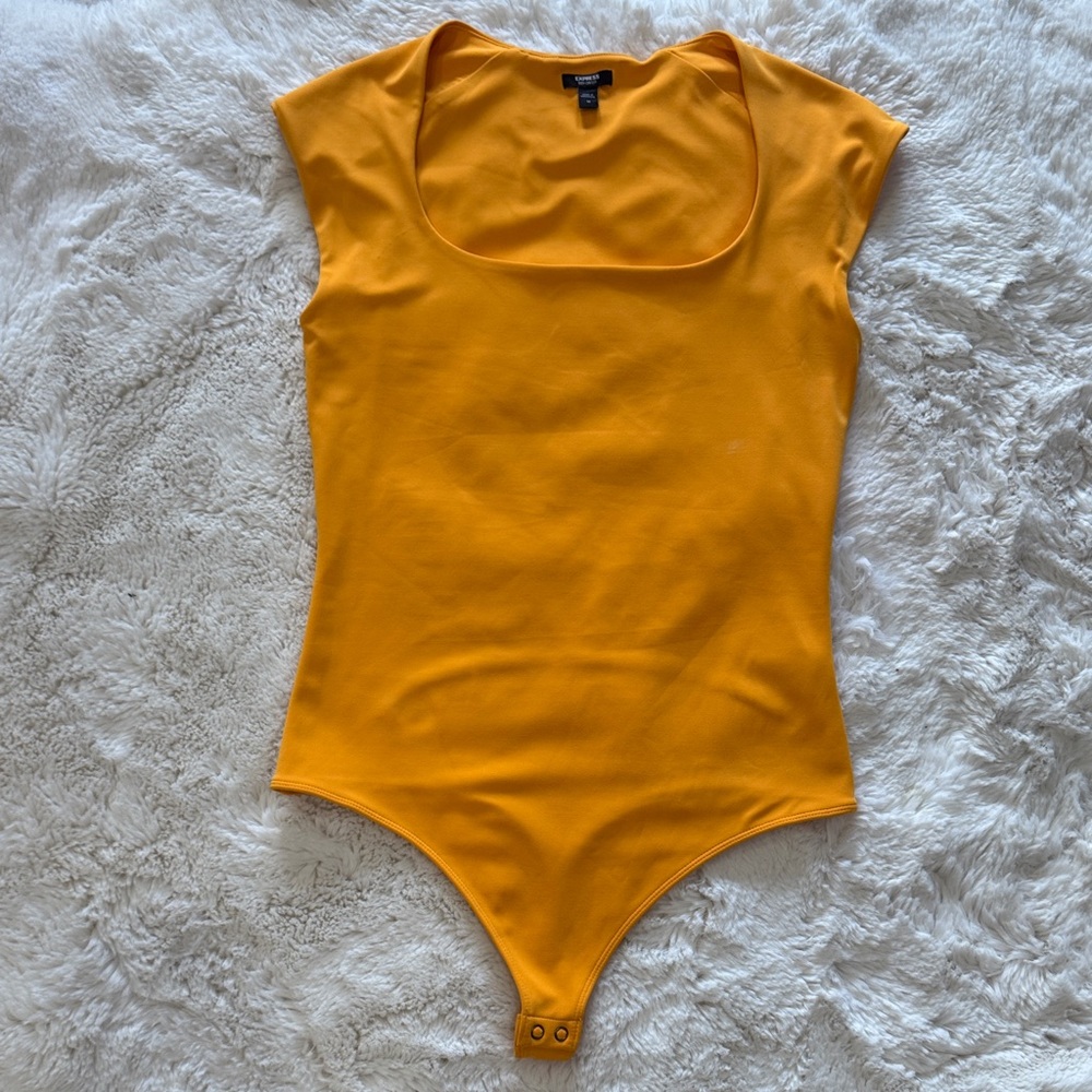 Express Mustard Yellow Bodysuit